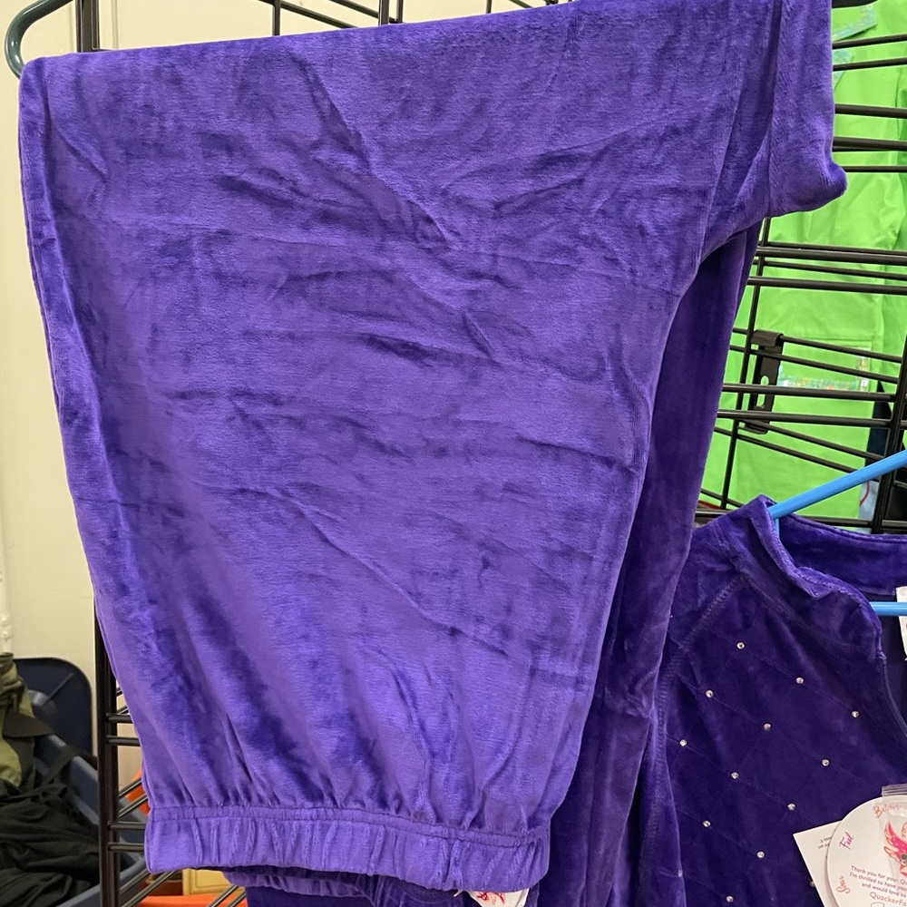 Quacker Factory jog suit purple size 2x - Picture 4 of 5